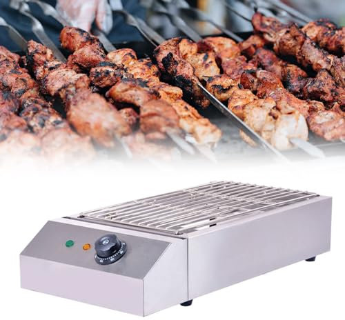 ZYFBD Tapa eléctrica Religrilla Electric sin Humo Portable Barbaco Barbacoa Grilla de cocción de cocción Cubierta con Bandeja de Agua Temperatura de Goteo de Goteo