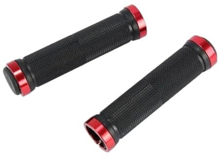 Fahrradgriffe Fahrradlenkergriffe, rutschfest, rutschfest, doppelt verriegelnd, Gummi, ergonomisch, for Mountainbikes, MTB, Fahrradteile, Fahrradgriffe, Schwarz, Gold, Blau Mtb Griffe ( Color : Alumin
