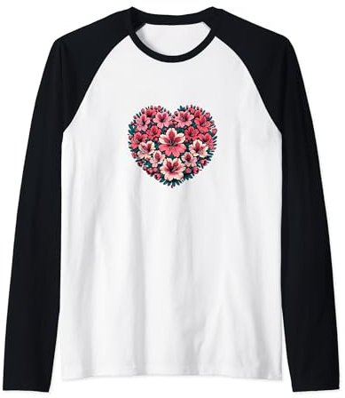 Azalea Bush Flowers Art Azalea flower Raglan Baseball Tee