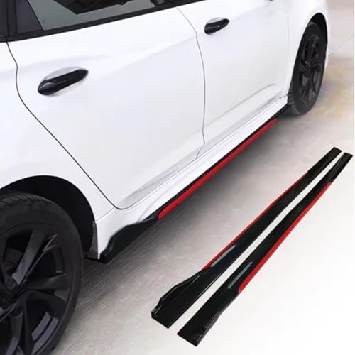 YujieNB Faldones Laterales para Coche para BMW X6 G06 M Sport 2020 2021 2022,faldones Laterales para Coche,alerón para Coche,Black-Red