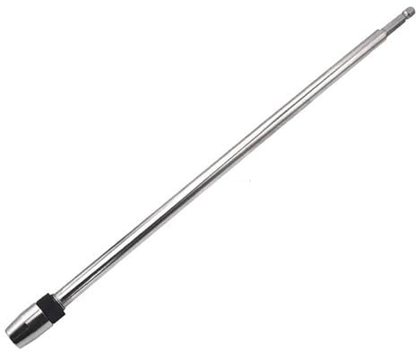 Wjelet 12-Inch Long Magnetic Bit Holder, 1/4 Inch Hex Shank Quick Release Bar Socket Screwdriver Bit Extender Holder for Screws Nuts Drill Hand-Held Driver