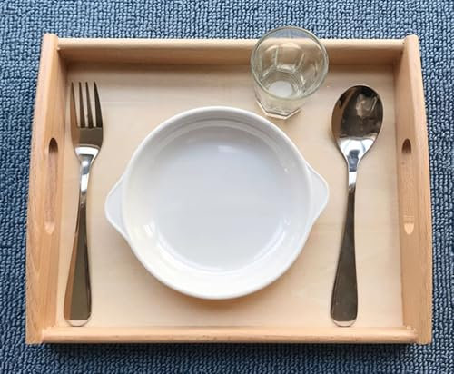 VZZCGJVT Vita Quotidiana Montessori Che insegna l'AIDS, taglierini, forchette, cucchiai, Tazze, Piatti, Giocattoli per Bambini,Fork And Spoon Set