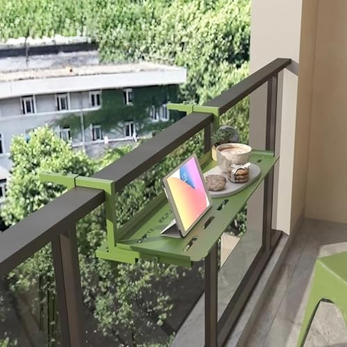 Balkonhängetisch für Außengeländer, platzsparende Lösung für Terrassen und Gärten