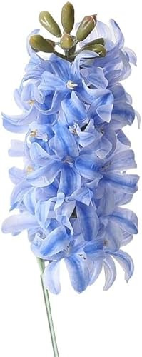 3D Künstliche Blume Fühlen Hyazinthe Einzelner Zweig Mit Blatt Topf Grüne Pflanzen Gefälschte Blumen Home Decoration Großhandel Foto Requisiten, Blue