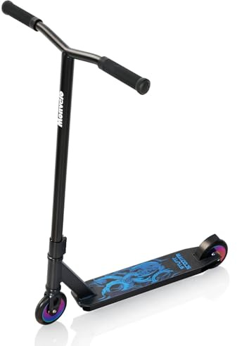 Freestyle Street Pro Stunt Scooter for Kids Ages 8-12, 360 Spin Trick Scooter with ABEC-9 Bearings (Black)