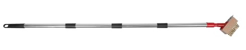 BESPORTBLE Cepillo de Deshierbe de Alambre de Acero Inoxidable 120 Cm con Mango Largo, Herramienta Manual para Eliminar Musgo y Malezas en Jardines, Patios y Terrazas, Limpieza Precisa