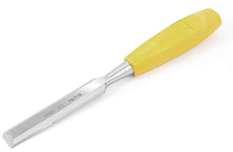 Aexit Yellow Handle 3/4 Width Woodworking Tool Wood Chisel 10 Long (99490b1fe77d26bc0d674e7a66291fcb)