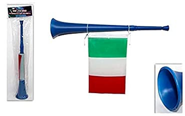 Trombette 37cm con Bandierine Italia Attaccata, Tricolore, per Il Campionato Europeo, Eventi Sportivi, Euro 2021 (15)