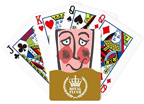 Shy Face Sketch Love Royal Flush Poker Kartenspiel
