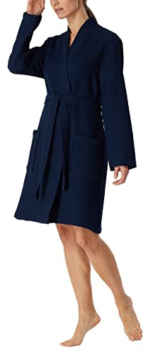 Schiesser Damen Bademantel Morgenmantel stilvoller Waffelpiqué - 178411