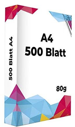 SPS Kopierpapier A4 Weiß 500 Blatt Druckerpapier für Zuhause & Büro|bürobedarf,Din,90g|premium stationary printing| Für alle Drcuker