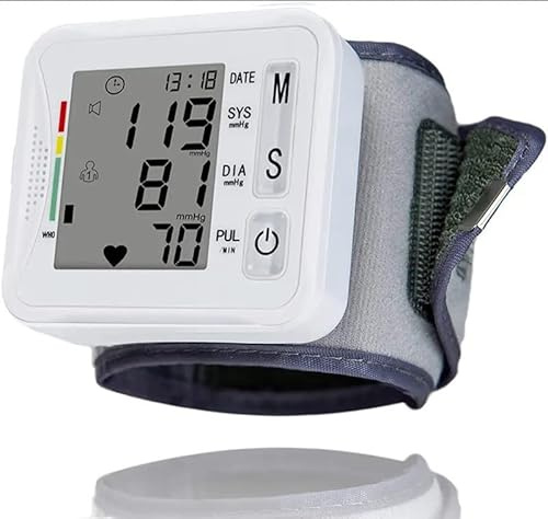 Nova Living Misuratore di pressione sanguigna da polso, uso domestico, letture digitali e vocali