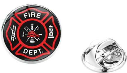 Professionelle Edelstahl-Brosche, Feuerwehr, dekorative Brosche, Anstecknadel auf Kleidung, Rucksack, Hut, Herren-Schmuckzubehör, Band, Metall
