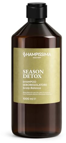 Shampissima Professional, Shampoo Capelli Grassi Professionale - Seboregolatore & Purificante - Ideale per Cute Grassa, 1000 ml