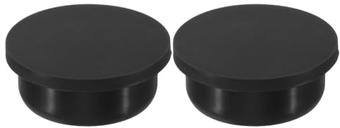 sourcing map Silicone Rubber Hole Plug 35.3mm Diameter Soft Flexible Stopper for 34-35mm Hole Black 2 Pieces