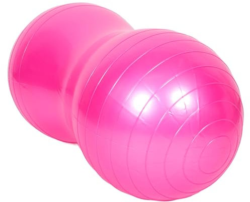 BESPORTBLE Erdnussförmiger Gymnastikball Für Yoga Balance Und Schwangerschaft Mit Anti-Burst-Technologie Und Massagefunktion Pumpe Für Hause Und Fitnessstudio