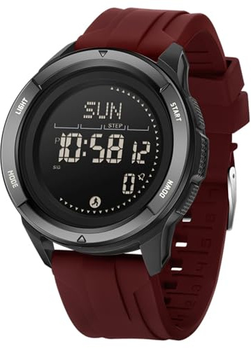BIEWO Reloj deportivo militar para hombre, relojes tácticos digitales para hombre, resistente al agua, 5 ATM, reloj de fitness con brújula, metrónomo, calorías, conteo de pasos, cronómetro, reloj de