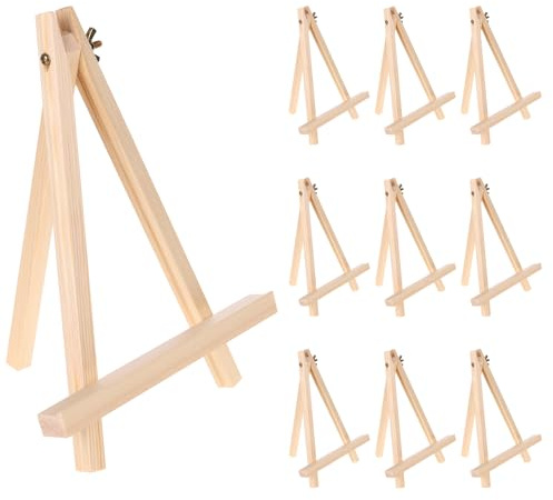 Jekkis Staffelei zum Malen, 22,9 cm Tischstaffelei, 12 Stück, hohe Holzständer für Leinwand, Kunsthandwerk Staffelei für Künstler und Studenten