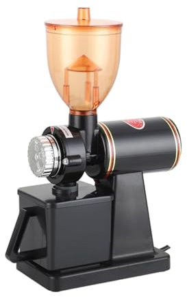 OZBME Moulin à café à meules, broyeur à Sec, Dissipation Thermique, Moulin à Grains électrique Multifonction pour Grains d'arachides, 110 V, Rouge foncé (Noir)