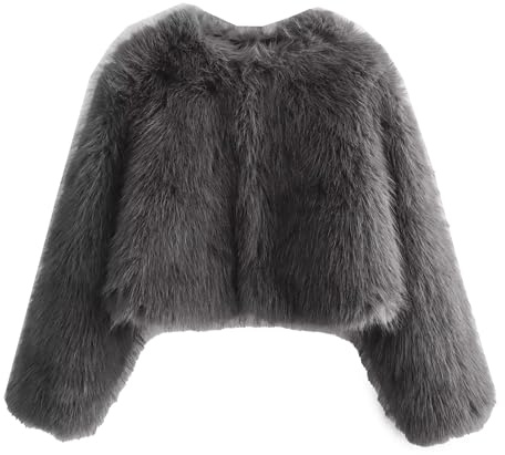 Chaqueta de piel sintética blanca para mujer, abrigo de invierno con chal y pelo, manga larga, estilo formal noche, cárdigan corto piel.