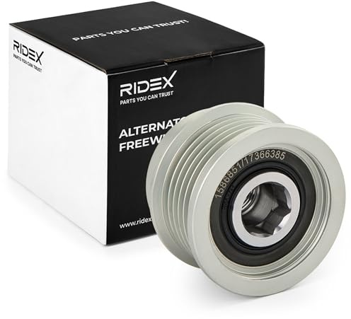 RIDEX Generatorfreilauf Riemenscheibe Lichtmaschine 2444765 FV4T10A352AA Kompatibel mit FORD FOCUS III Turnier Kuga Mk2 DM2 FOCUS III C-Max II DXA/CB7, DXA/CEU Grand C-Max DXA/CB7, DXA/CEU