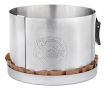 Sallys Springform mit perforiertem Boden und Dauerbackfolie, Edelstahl (15 cm)