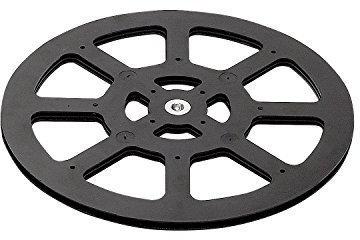 Gedotec TV Turntable with M8 Thread for Screwing | Plastic Black | Rotating Ring Load Capacity 150 kg | Turning Fitting with Turning Plates Diameter 300 mm | Pack of 1