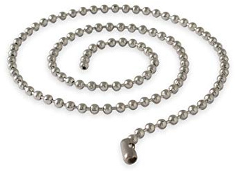 Fly Style Kugelkette Edelstahl Dog Tag Halskette Herren