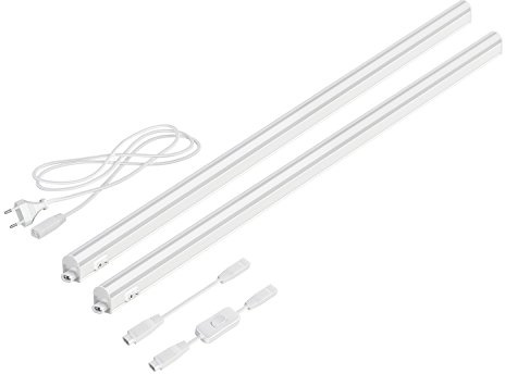 parlat LED Unterbau-Leuchten Rigel, je 87,3cm, mit Schalter, je 1118lm, weiß, 2er Set