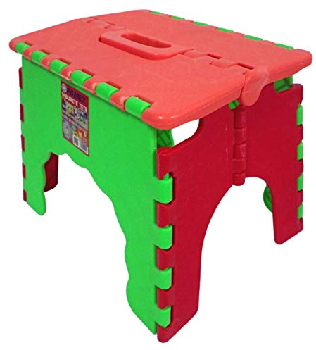 PAMEX - Kinderstuhl, rutschfest, mit Klappsystem, Tragegriff, Rot