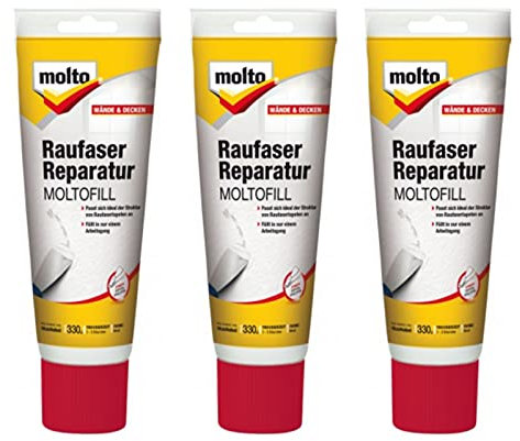 Molto Moltofill Raufaser Reparatur, weiß (3 x 330g)
