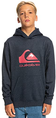 Quiksilver pojkar stor logo – huvtröja för pojkar 8–16 huvtröja