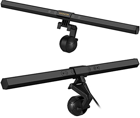 Lampada per schermo del computer PC monitor USB barra luminosa a LED la cui luminosità e tonalità regolabile con luce di colori temperature cura degli occhi per lavoro d'ufficio