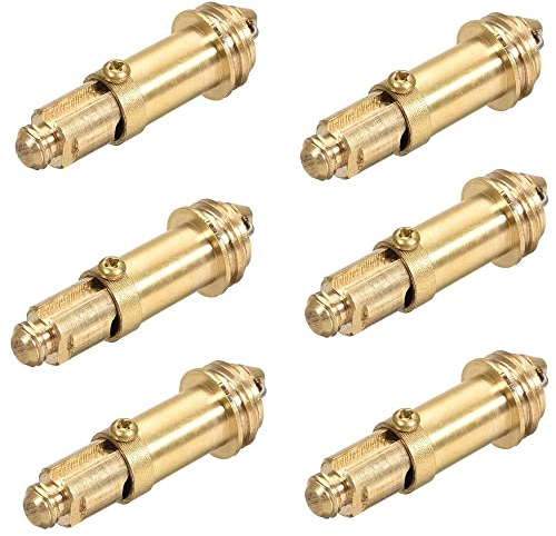 Waschbecken-Klicker, Pop-Up-Bolzen, Waschbecken, Abfluss, Klick aus Messing, Push-Federstopfen für Waschbecken, Barth, Badewanne, Waschbecken, Ablaufstopfen, 6 Stück