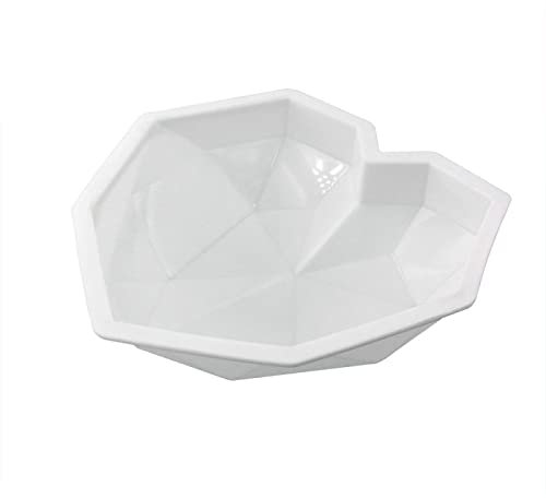 Stampi da forno in silicone a forma di cuore in silicone stampo per torta in silicone teglia da forno pasticceria 3D diamante cuore stampo mousse stampi per cioccolato 6 pezzi A