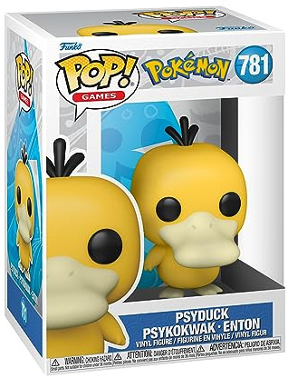 Funko POP! Games: Pokemon - Psyduck | Offizieller Fanartikel und Merch - Vinyl Sammelfigur als Regal Deko - Geschenkidee zum Geburtstag für Fans und Sammler