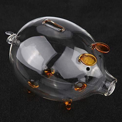 Klarglas Sparschwein Glassparschwein Glas Transparentes Glas Schwein Sparschwein Sparschwein Spardose Kinder