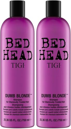 Bed Head by TIGI Dumb Blonde Shampoo für geschädigtes blondes Haar, 750 ml (Packung mit 2)