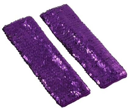 Pailletten Handschuhe für Damen, Lange Pailletten Glitzer Fingerlose Handschuhe Armstulpe Weich Pailletten Manschetten Tanzhandschuhe für Halloween, Cosplay, Opernaufführungen Tanzen Kostüm Zubehör