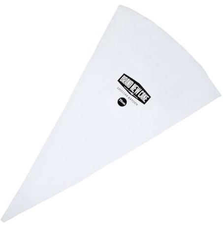 BrandNewCake® Manga Pastelera de Algodón 75cm - Reutilizable y Duradera - Fácil de Lavar - Color Blanco