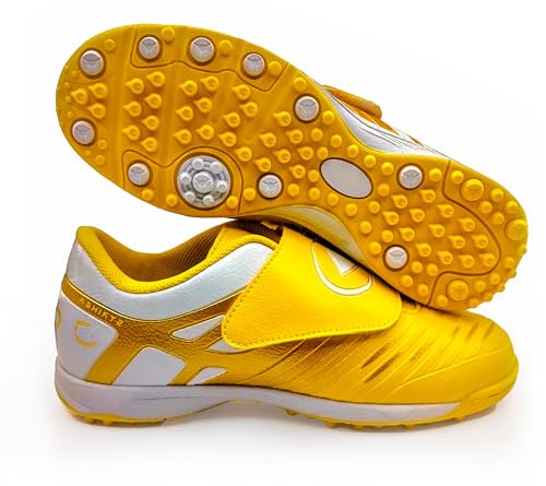 Botas de Fútbol Niños Multitacos sin Cordones Zapatillas Césped Artificial Turf Zapatos Futbol Niñas