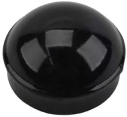 Ozark Fence - Chain Link Fence Round Dome External Post Caps - Black Coated Die Cast Aluminum - 12 Pack - Fits 2-3/8 Round Metal Post