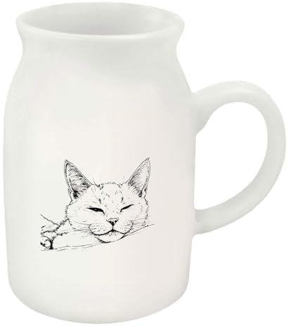 Azeeda 300ml 'Sleepy Cat' Ceramic Milk Jug (MJ00016412)