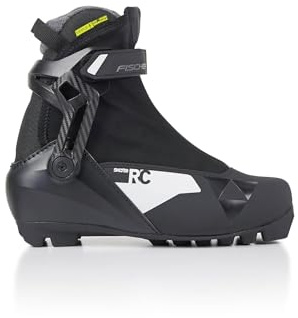 Fischer Botas de esquí nórdico para mujer, con aislamiento y transpirables, ajustables, para invierno, para pies más estrechos, negro/blanco, talla 38