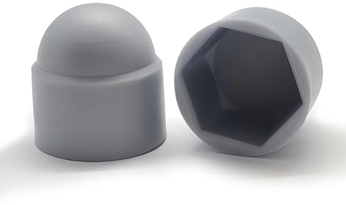 Drenky Cache-écrous M8, Pour Clé De 13 mm, Cache Ecrou Plastique Capuchons De Protection Cache Boulon Pour Recouvrir Les écrous et Les Têtes De Vis Hexagonales, 25 Pièces, Gris