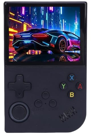 Jectse Console de Jeu Portable Portable et Conception Ergonomique Retro -Gaming Console pour Les Amateurs de Jeu de Riz Noir (128G)
