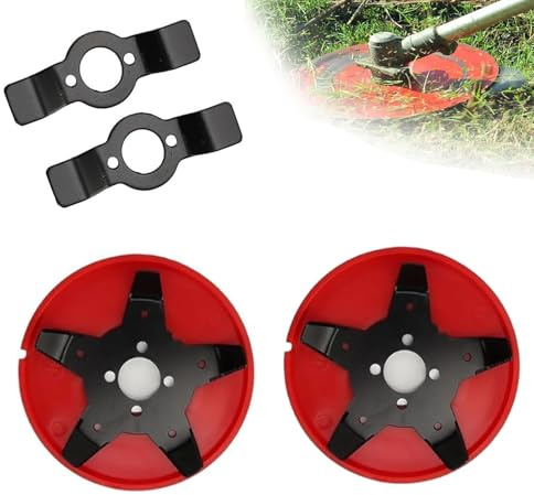 UCK-KIT Discos Desmalezadores para Desbrozadoras, Discos Desmalezadores Universales, Cuchillas para Desbrozadoras, Cabezales De Corte para Cortacéspedes Y Desbrozadoras,2SET