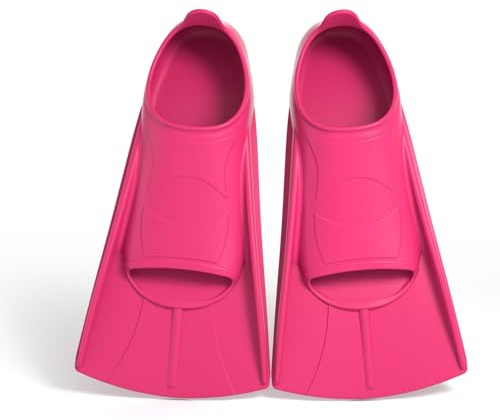 YushengTai Pinne da Nuoto in Silicone per Adulti e Bambini - Pinne Corte per Snorkeling e Immersione Principianti - Ideali per Allenamento in Piscina e Mare