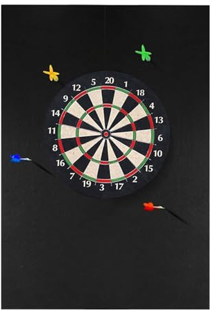 Dartboard-Schutz - Dartboard-Wandschutz für robuste Dartscheiben, Zubehör für Dartspiel | wendbare Schaumstoffpolsterung | Dartmatte