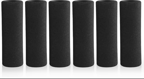 6 piezas de cubierta universal de volante de esponja, cubierta de agarre de volante con protección antideslizante y anti-vibración, accesorio suave para volante de motocicleta/bicicleta de montaña